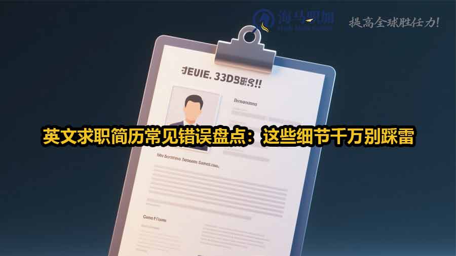 英文求职简历常见错误盘点：这些细节千万别踩雷