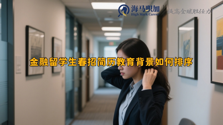 金融留学生春招简历教育背景如何排序