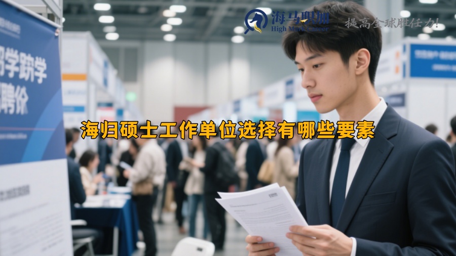 海归硕士工作单位选择有哪些要素