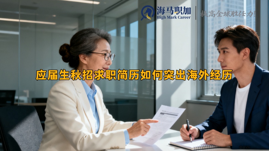 应届生秋招求职简历如何突出海外经历