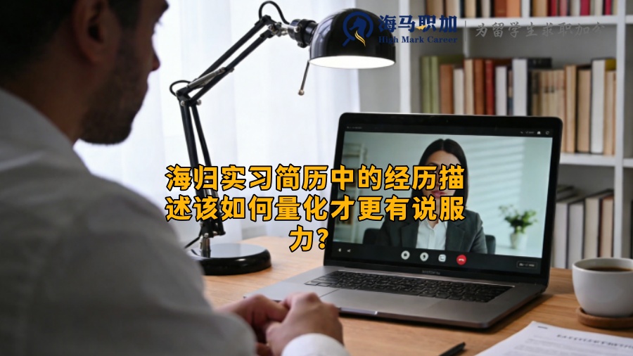 海归实习简历中的经历描述该如何量化才更有说服力？