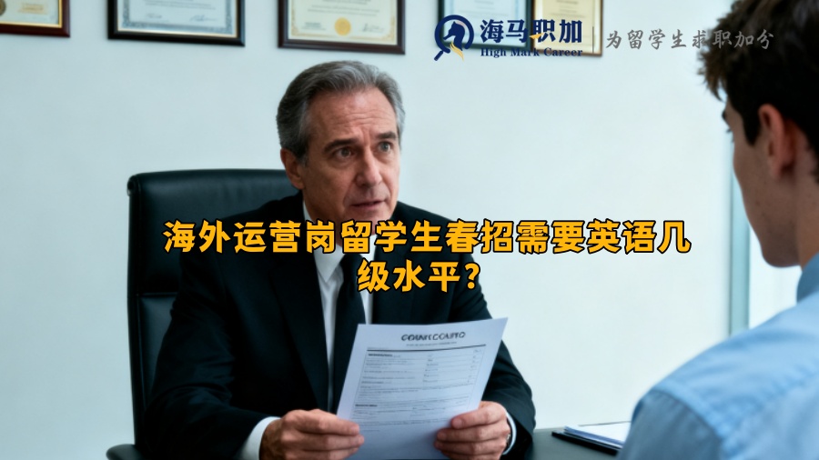 海外运营岗留学生春招需要英语几级水平？