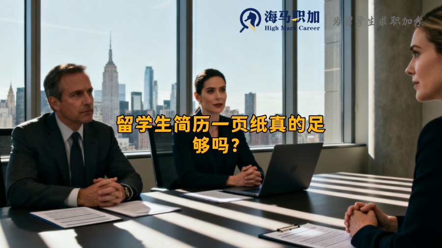 留学生简历一页纸真的足够吗？