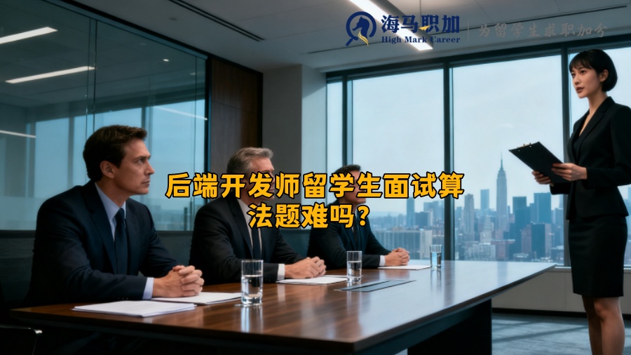 后端开发师留学生面试算法题难吗？