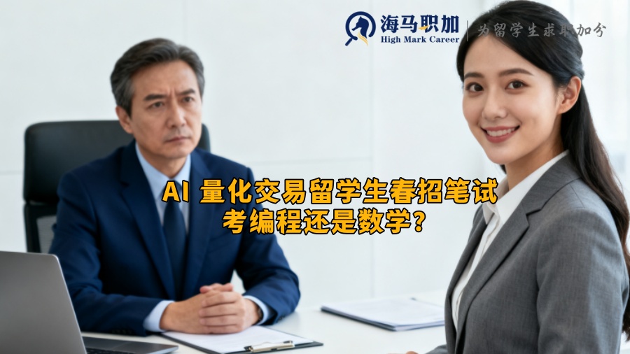 AI 量化交易留学生春招笔试考编程还是数学？