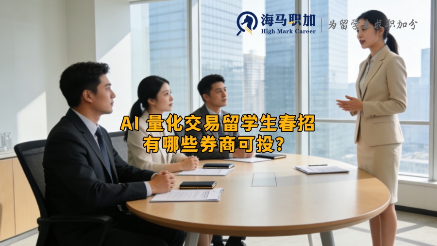 AI 量化交易留学生春招有哪些券商可投？