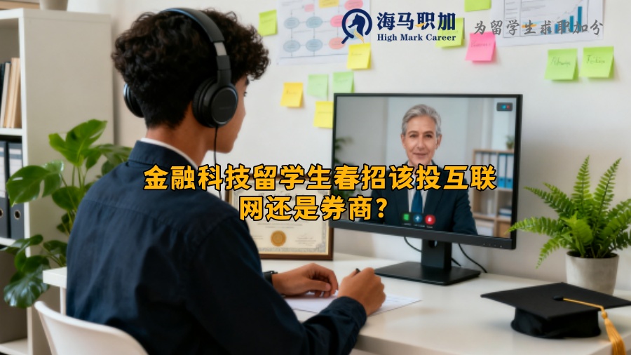 金融科技留学生春招该投互联网还是券商？