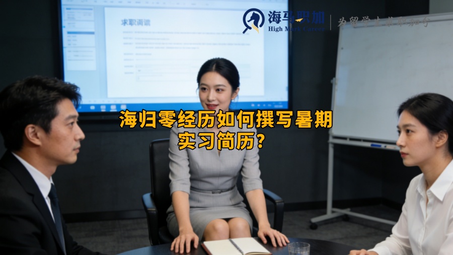 海归零经历如何撰写暑期实习简历？