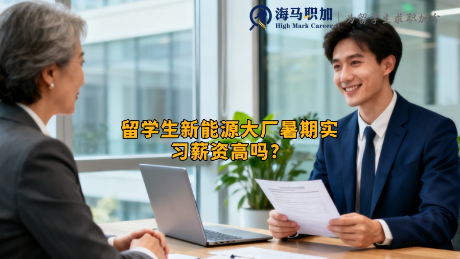 留学生新能源大厂暑期实习薪资高吗？