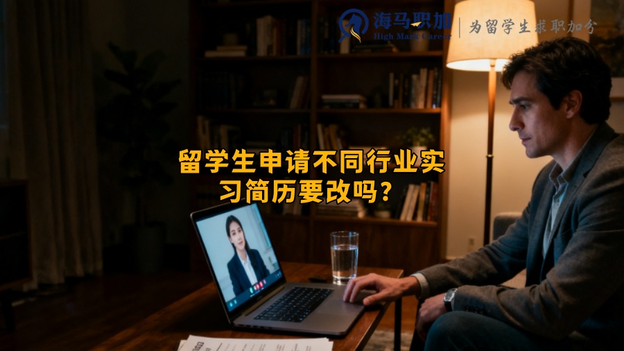 留学生申请不同行业实习简历要改吗？