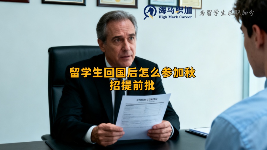 留学生回国后怎么参加秋招提前批