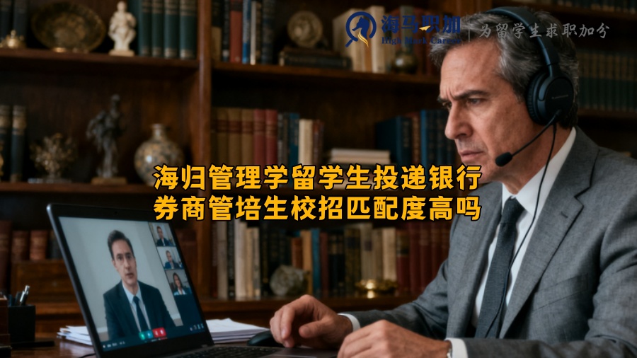海归管理学留学生投递银行券商管培生校招匹配度高吗