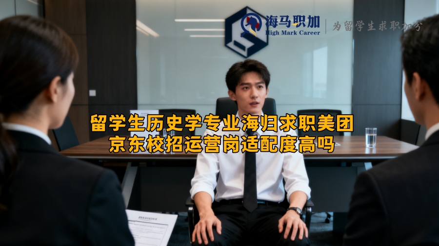 留学生历史学专业海归求职美团京东校招运营岗适配度高吗