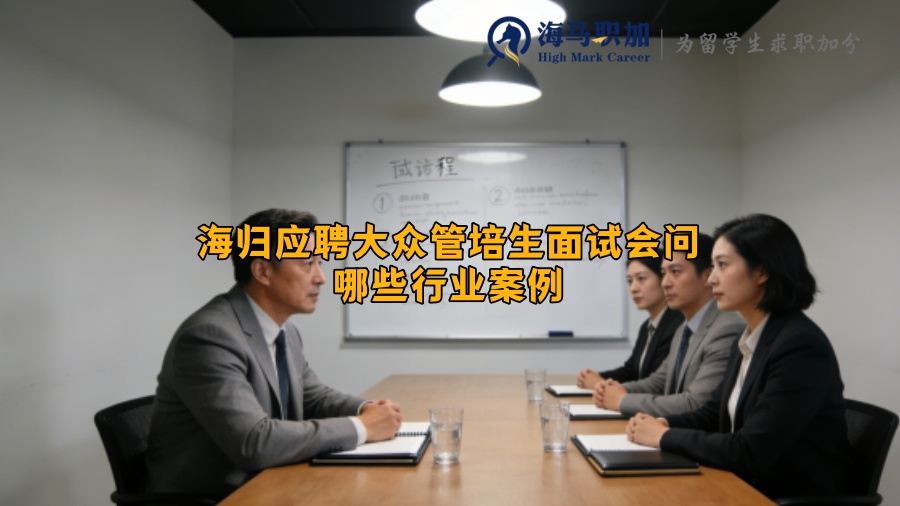 海归应聘大众管培生面试会问哪些行业案例