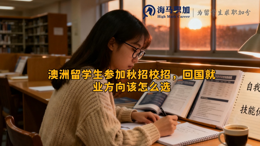 澳洲留学生参加秋招校招，回国就业方向该怎么选