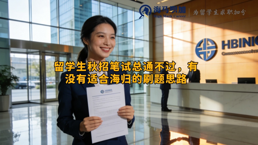 留学生秋招笔试总通不过，有没有适合海归的刷题思路