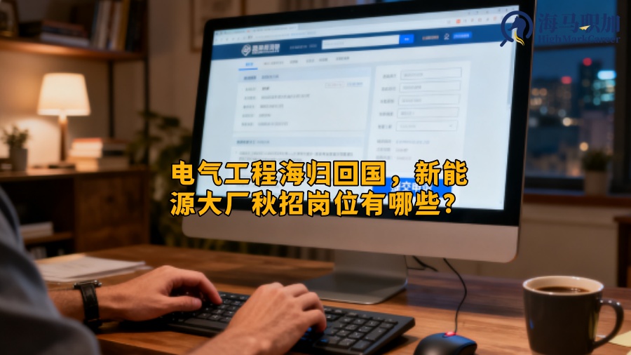 电气工程海归回国，新能源大厂秋招岗位有哪些？