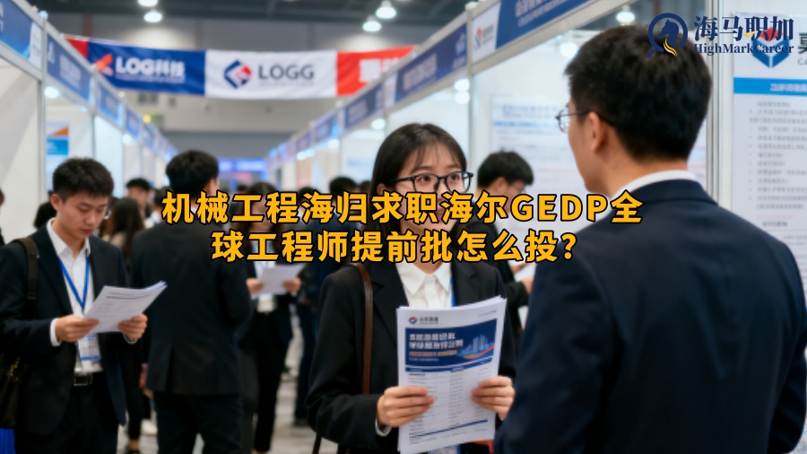 机械工程海归求职海尔GEDP全球工程师提前批怎么投？