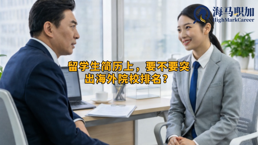 留学生简历上，要不要突出海外院校排名？