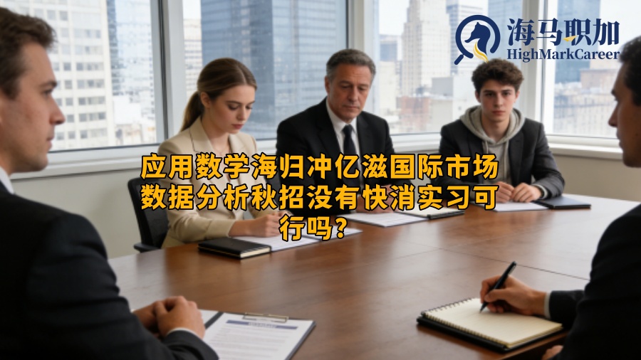 应用数学海归冲亿滋国际市场数据分析秋招没有快消实习可行吗？