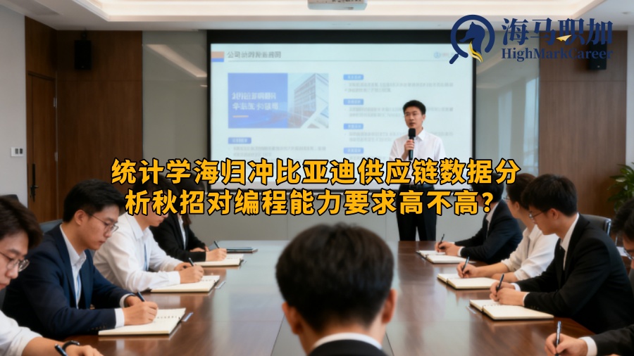 统计学海归冲比亚迪供应链数据分析秋招对编程能力要求高不高？