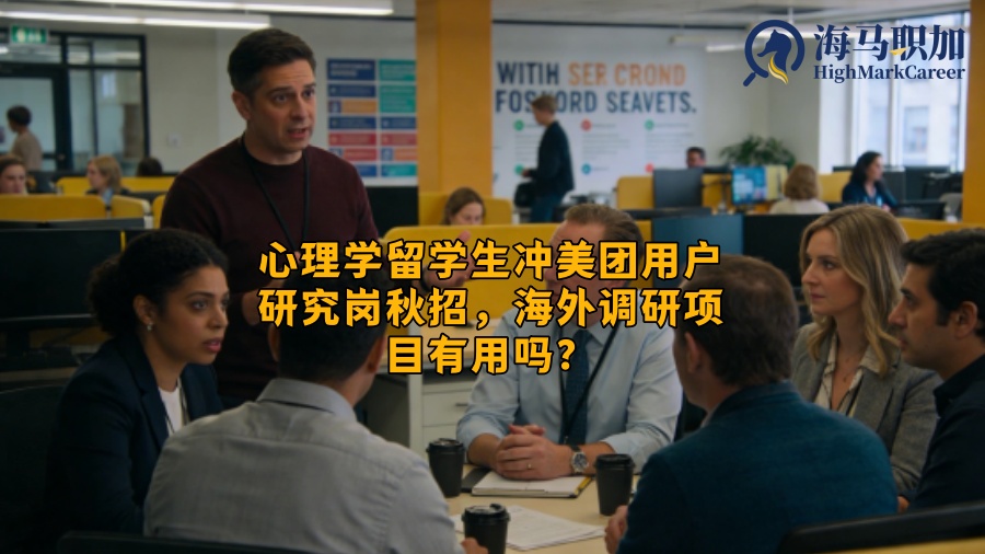 心理学留学生冲美团用户研究岗秋招，海外调研项目有用吗？