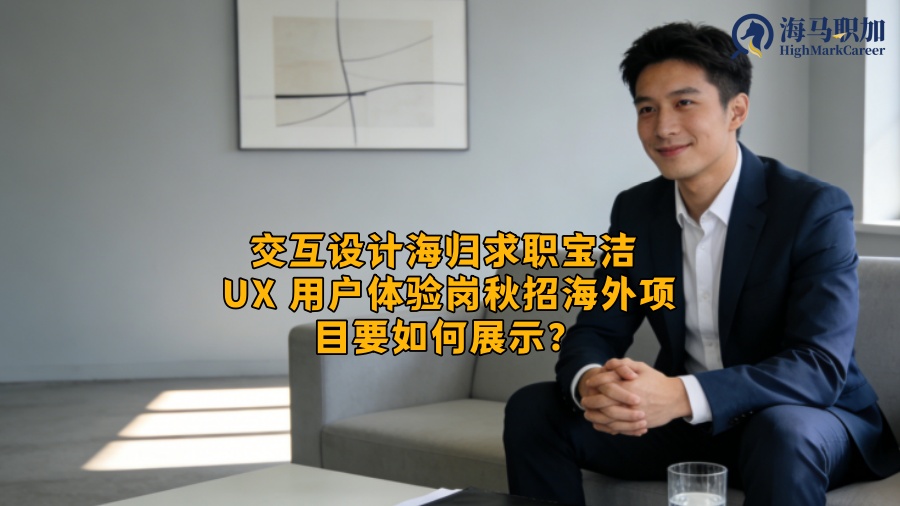 交互设计海归求职宝洁 UX 用户体验岗秋招海外项目要如何展示？