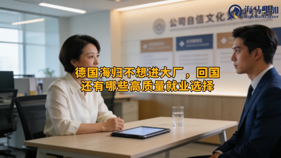德国海归不想进大厂，回国还有哪些高质量就业选择