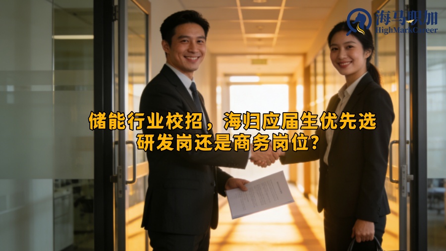 储能行业校招，海归应届生优先选研发岗还是商务岗位？