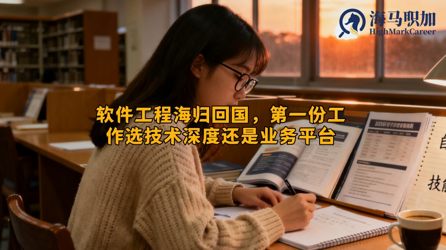 软件工程海归回国，第一份工作选技术深度还是业务平台
