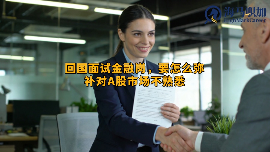 回国面试金融岗，要怎么弥补对A股市场不熟悉
